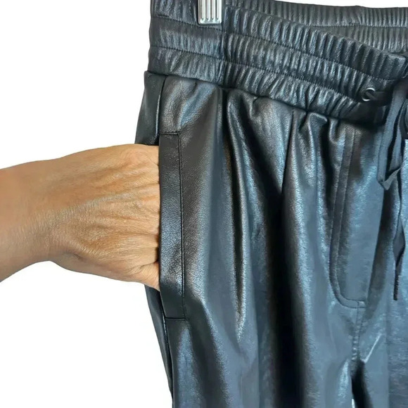 n:Philanthropy Revolve Faux Vegan Leather Joggers Women’s S NWT - Picture 7 of 14